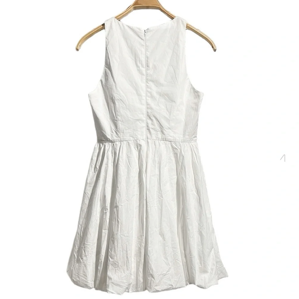 J. Crew Bubble-Skirt A-Line Mini Poplin Dress